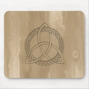 Celtic Triquetra Trinity Knot Button Mousepad
