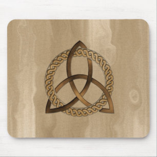 Celtic Triquetra Trinity Knot Button Mousepad