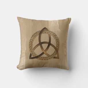 Celtic Triquetra Trinity Knot Pillow