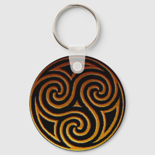 Celtic Triskele Key Chain
