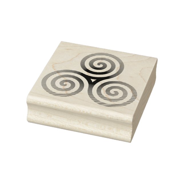 Celtic Triskele Rubber Stamp (Stamp)