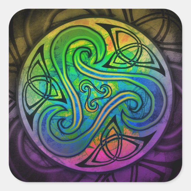 Celtic Triskele Sticker (Front)