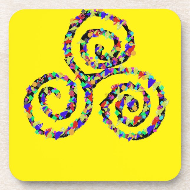 Celtic Triskelion Strength Coaster (Front)