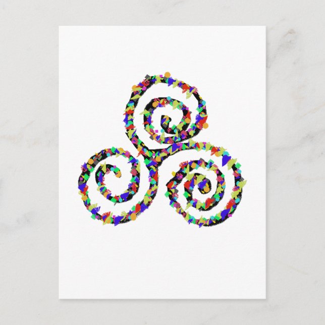 Celtic Triskelion Strength Postcard (Front)