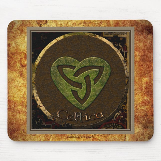Celtic Triskellion-styled Irish-lover's Mousemat (Front)