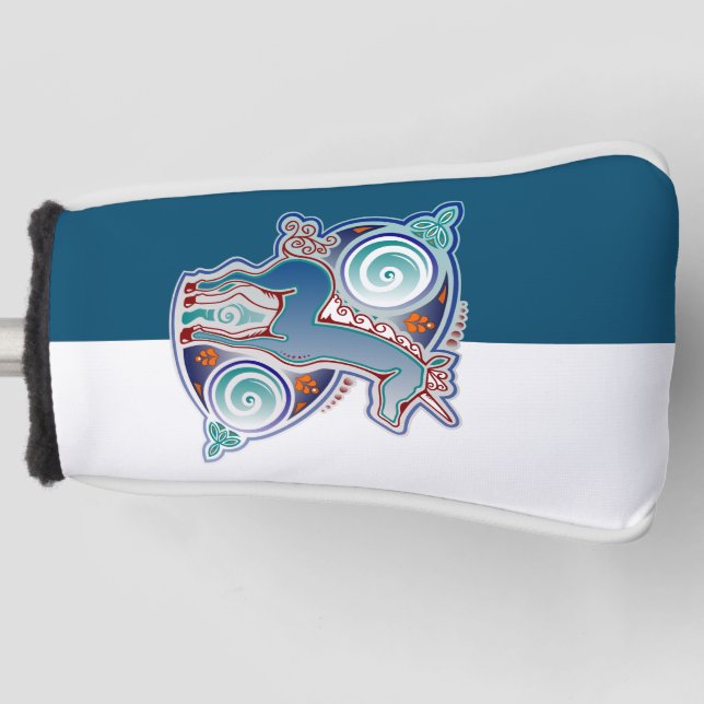 Celtic unicorn golf head cover (Front)