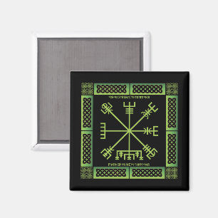 Celtic Vegvisir Magnet (Square)