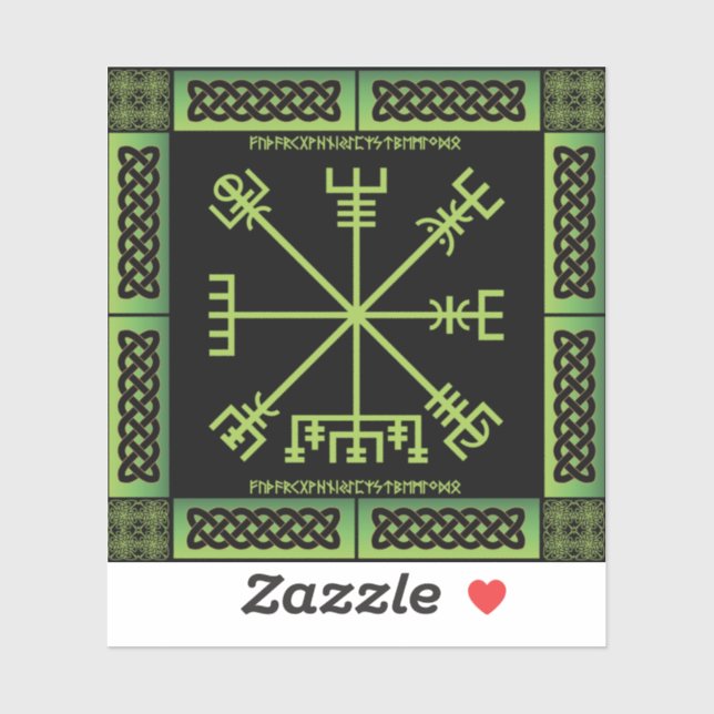 Celtic Vegvisir Vinyl Sticker (Sheet)
