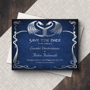 Celtic Viking Dragon Wedding Save the Date Card