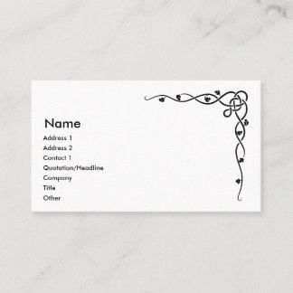 Celtic Vine Business Cards Design 2