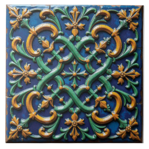 Celtic Vine Ceramic Tile