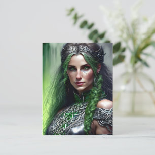 Celtic warrior princess postcard
