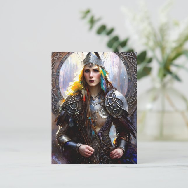 Celtic warrior queen postcard (Standing Front)