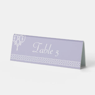Celtic Weave Hearts in Lavender Table Tent Sign