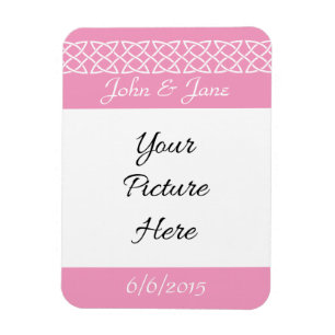 Celtic Weave Hearts in Petal Pink Reminder Magnet