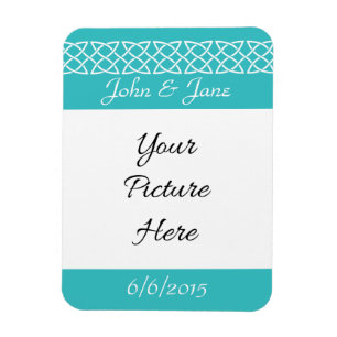 Celtic Weave Hearts in Turquoise Reminder Magnet