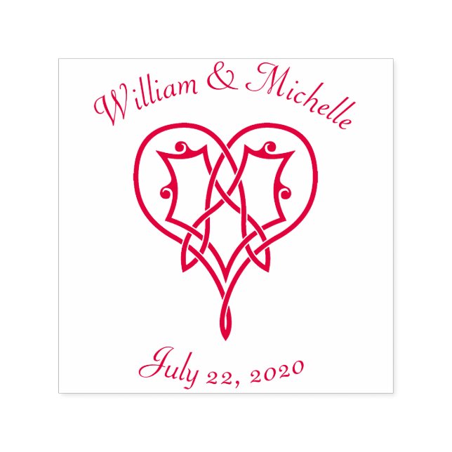 Celtic Weave Hearts Self-Inking Accent Stamp (Design)