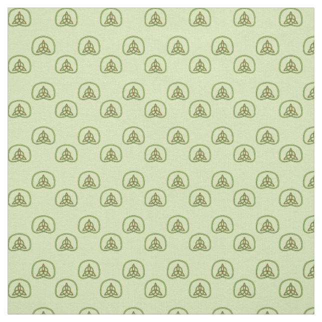 Celtic Weave on Light Green Fabric (Swatch)