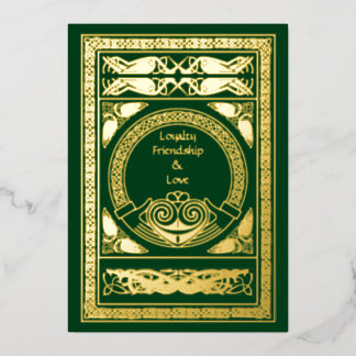 Celtic Wedding Invitation with Claddagh