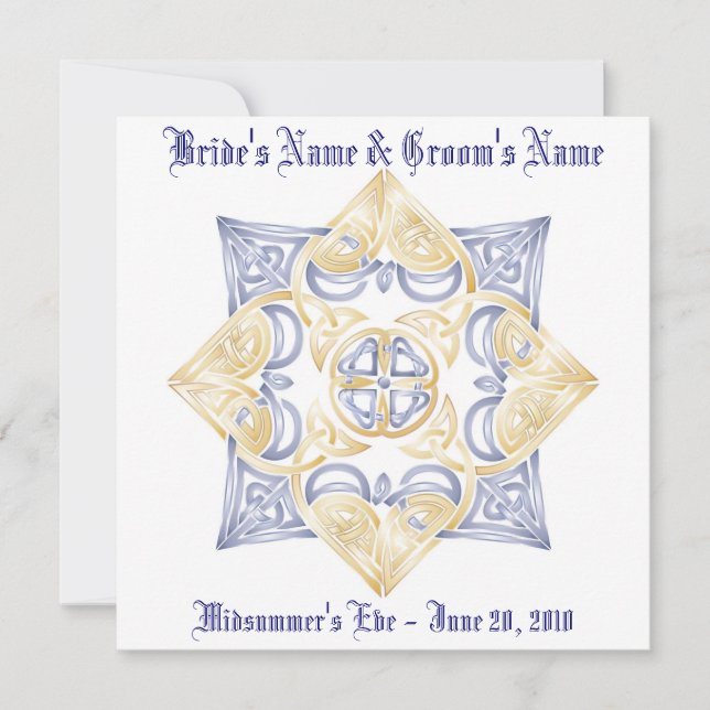 Celtic Wedding Knot Inivitation (Non-traditional) Invitation (Front)