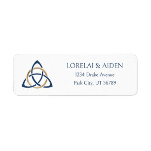 Celtic Wedding Return Address Label