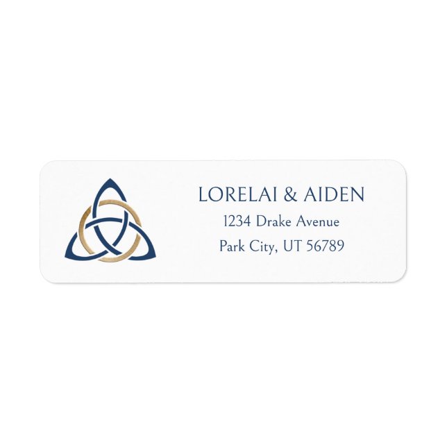 Celtic Wedding Return Address Label (Front)
