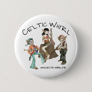 Celtic Whirl swipes in 6 Cm Round Badge