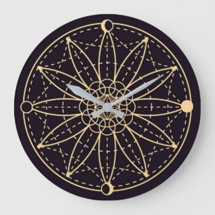 Celtic/Wiccan Symbol Large Clock