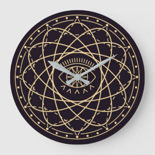 Celtic/Wiccan Symbol Large Clock