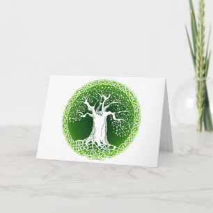 Celtic Wisdom Tree Card