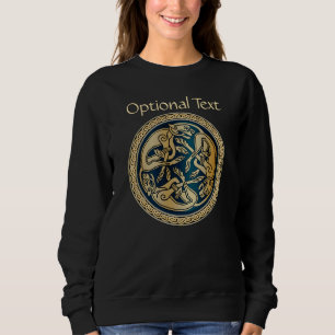 Celtic Wolf Knotwork Triad Sweatshirt