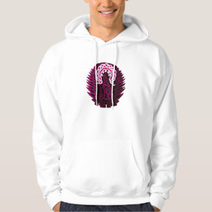 Celtic Wolf/moon, pink Hoodie