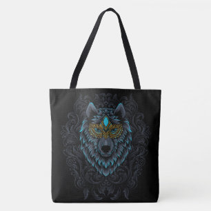 Celtic Wolf Tote Bag
