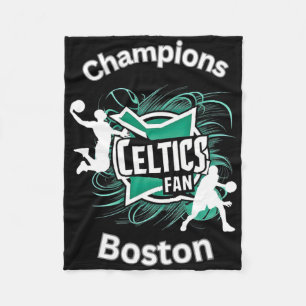 Celtics Basketball Tri-blend Fleece Blanket