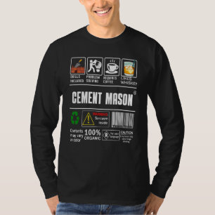 Cement Mason Skills Included Problem Solving Coffe T-Shirt