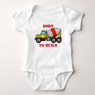 Cement Mixer Baby Jersey Bodysuit