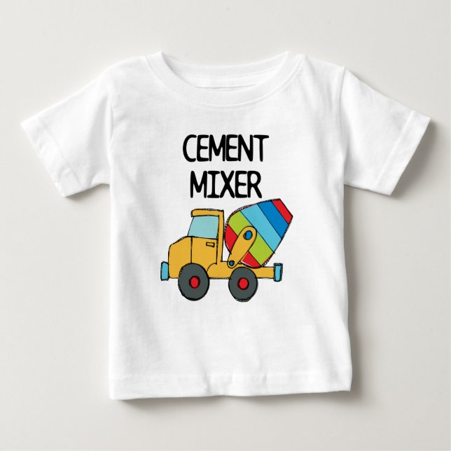 Cement Mixer Baby T-Shirt (Front)