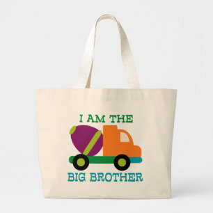 Cement Mixer Big Brother Large Tote Bag