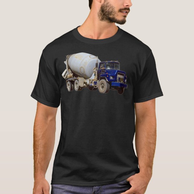 Cement Mixer Construction Truck T-Shirt (Front)