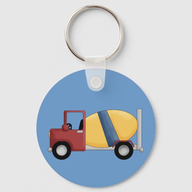 Cement Mixer Tshirts and Gifts Key Ring (Front)
