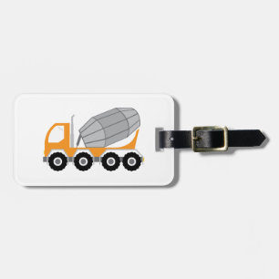 Cement Truck Luggage Tag