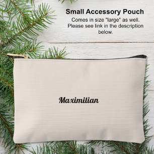 Cement White - Solid Small Accessory Pouch