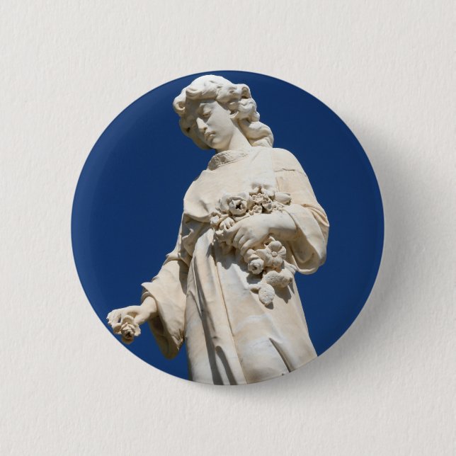 Cemetary Angel 6 Cm Round Badge (Front)