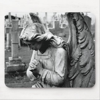 cemetery angel mouse pad