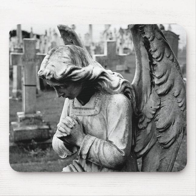 cemetery angel mouse pad (Front)
