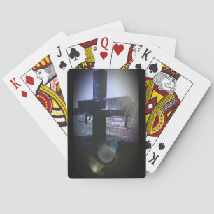 Cemetery Cross Playing Cards, Standard Index faces Playing Cards