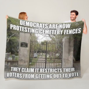 CEMETERY FENCES FLEECE BLANKET