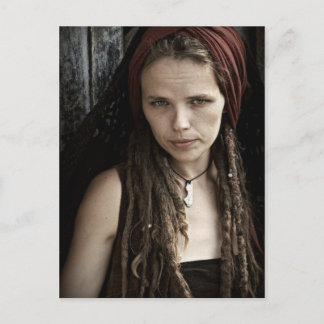 Cemetery Girl Postcard