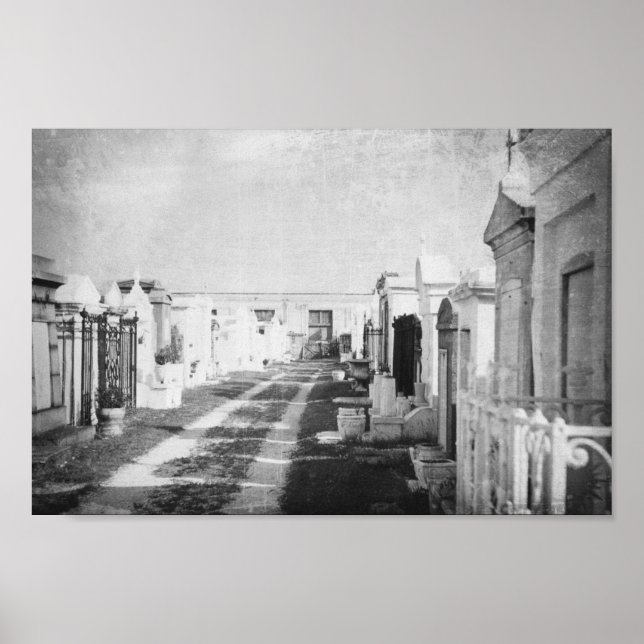 Cemetery in New Orleans Louisiana Poster (Front)