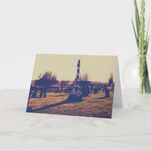 Cemetery in Washington, Iowa Card